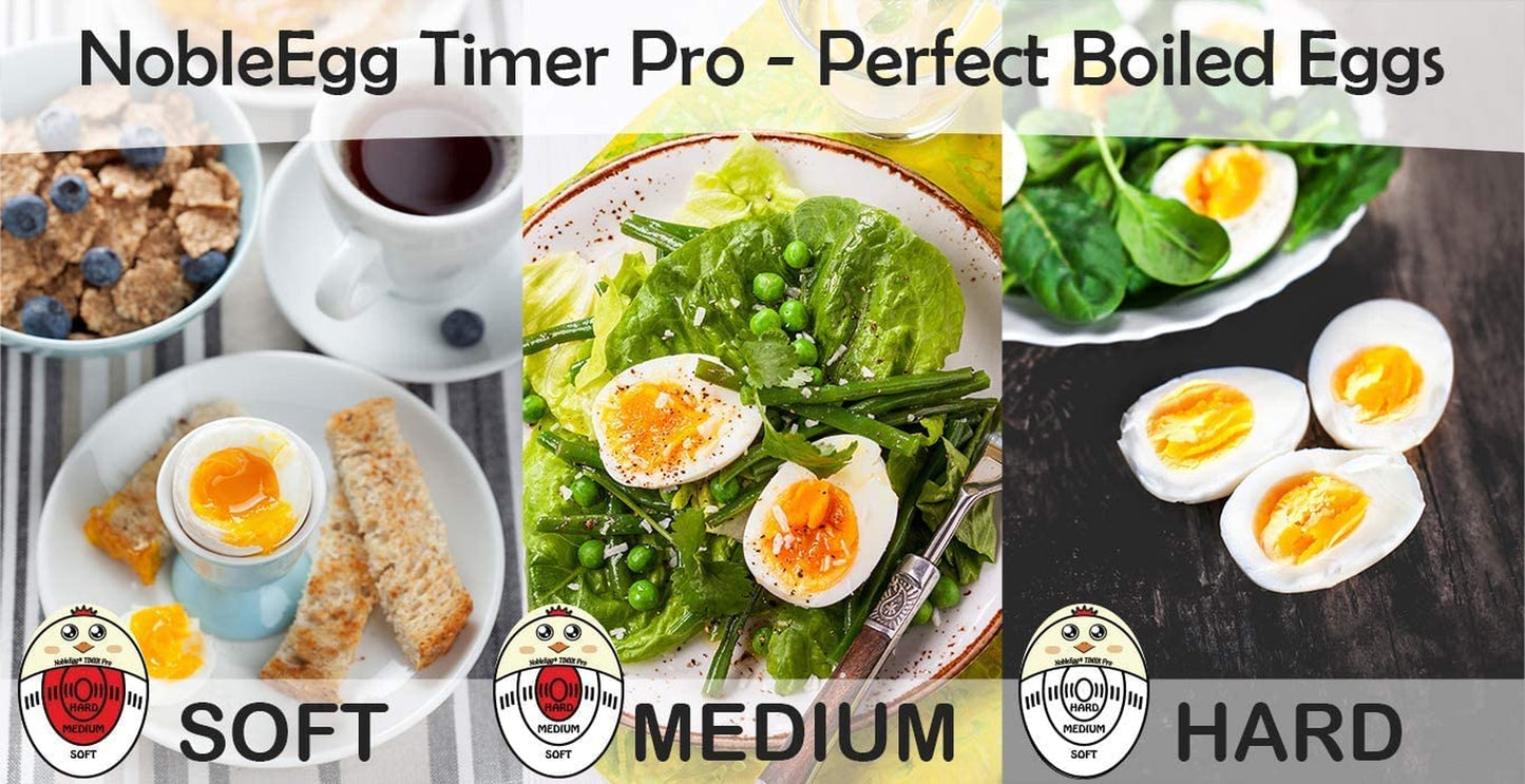 Egg Timer Pro - Color-Changing Soft & Hard Boiled Egg Timer, BPA-Free & Certified!